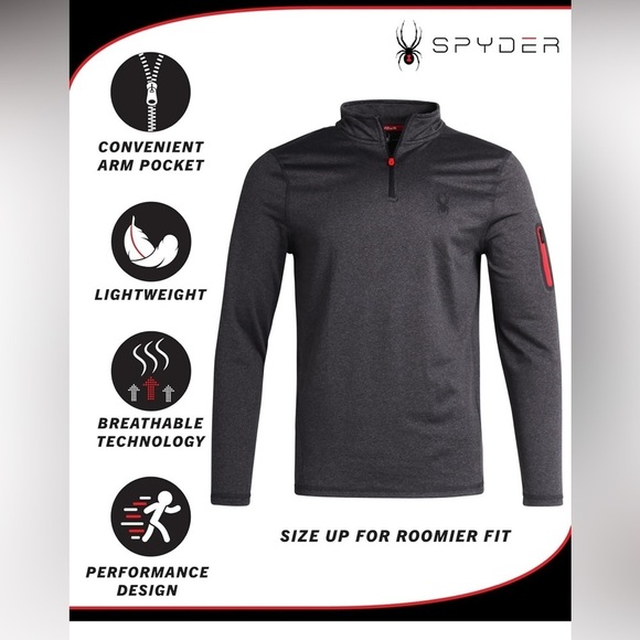 Spyder Active Performance Pullover Top - Picture 2 of 14